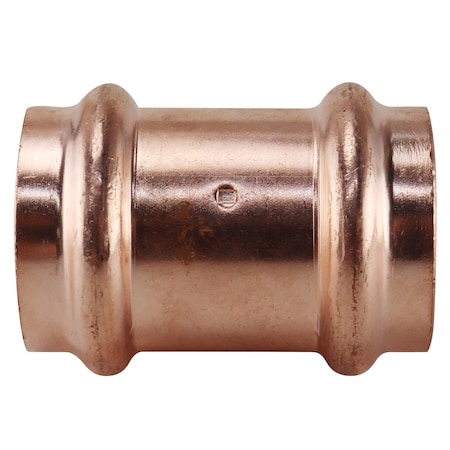 Copper Press By Tmg 1 in. x 1 in. Copper Press x Press Coupling with Dimple Stop XPRC1